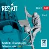 RESKIT RSF48-0077 Rafale (C, M) female pilot (with access ladder - type 1) (1 pcs) (3D Printed) 1/48